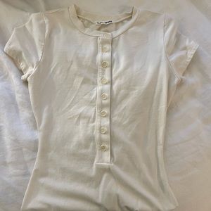 Reformation Ivory Bodysuit